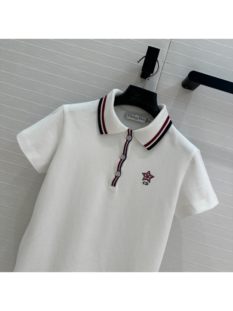 Dior Spring/Summer Chic Tennis Polo Shirt White