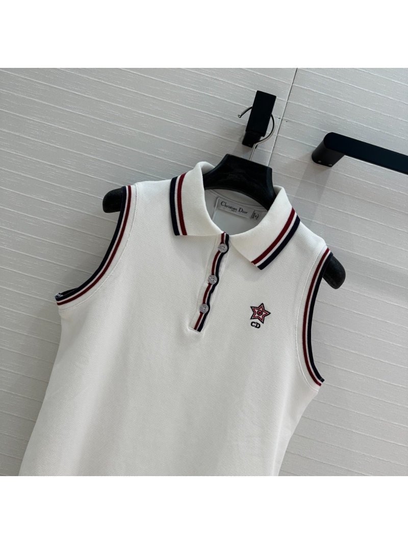 Dior Spring/Summer Sporty Tennis Tank Top White