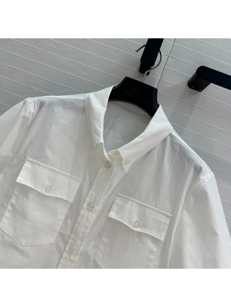 Prada Spring Summer Casual Workwear Shirt White