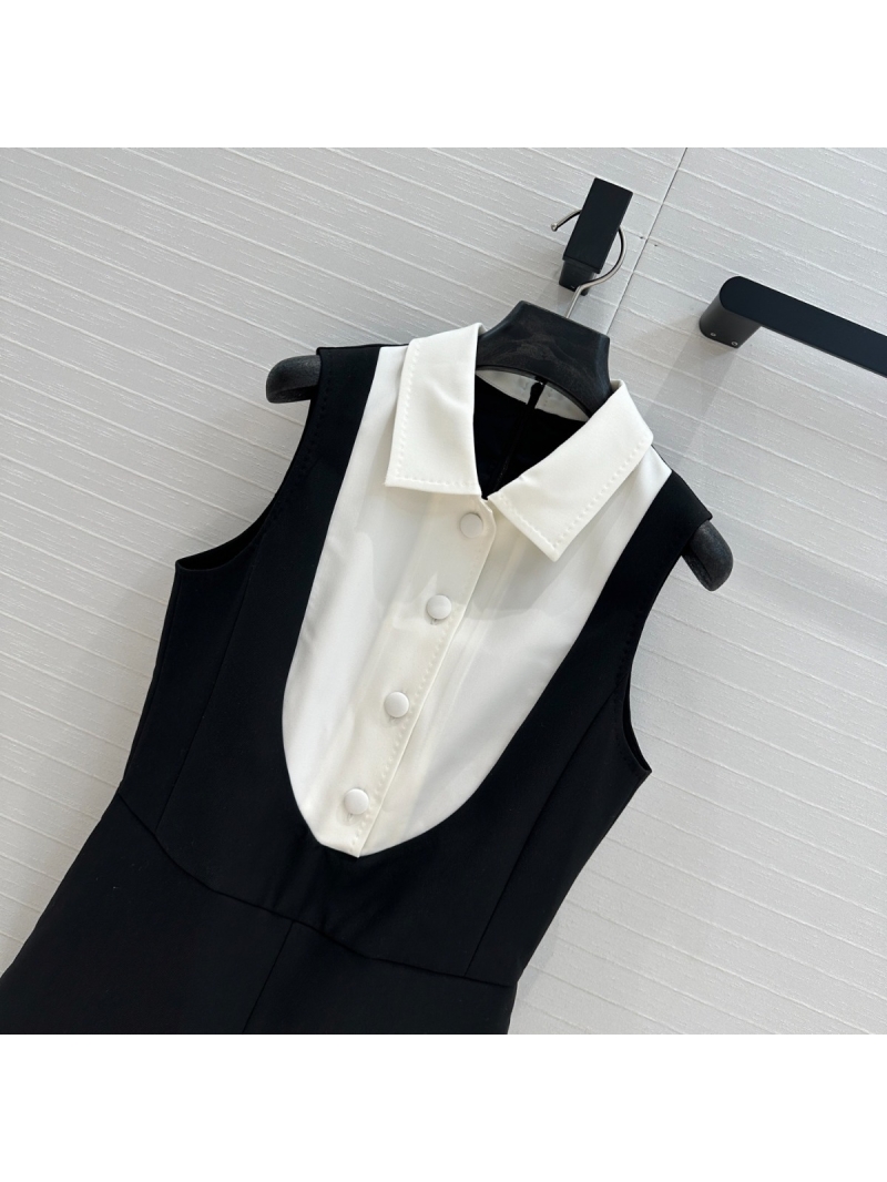 Maxmara 25 Chic Contrast Romper Black with White Contrast