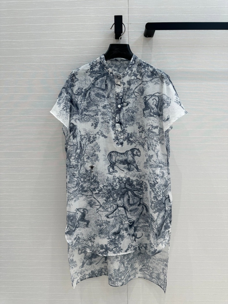 Dior SpringSummer25 Elegant Jungle Print Shirt