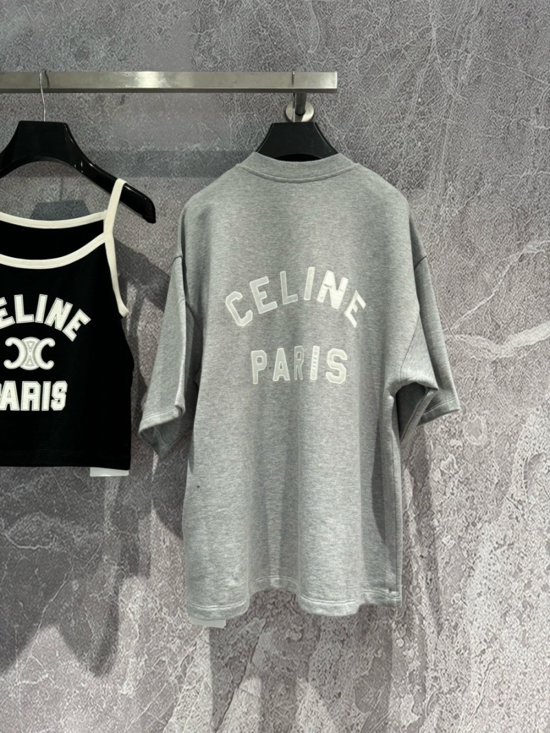 Celine24SS New Collection Stylish Logo Short Sleeve T-shirt