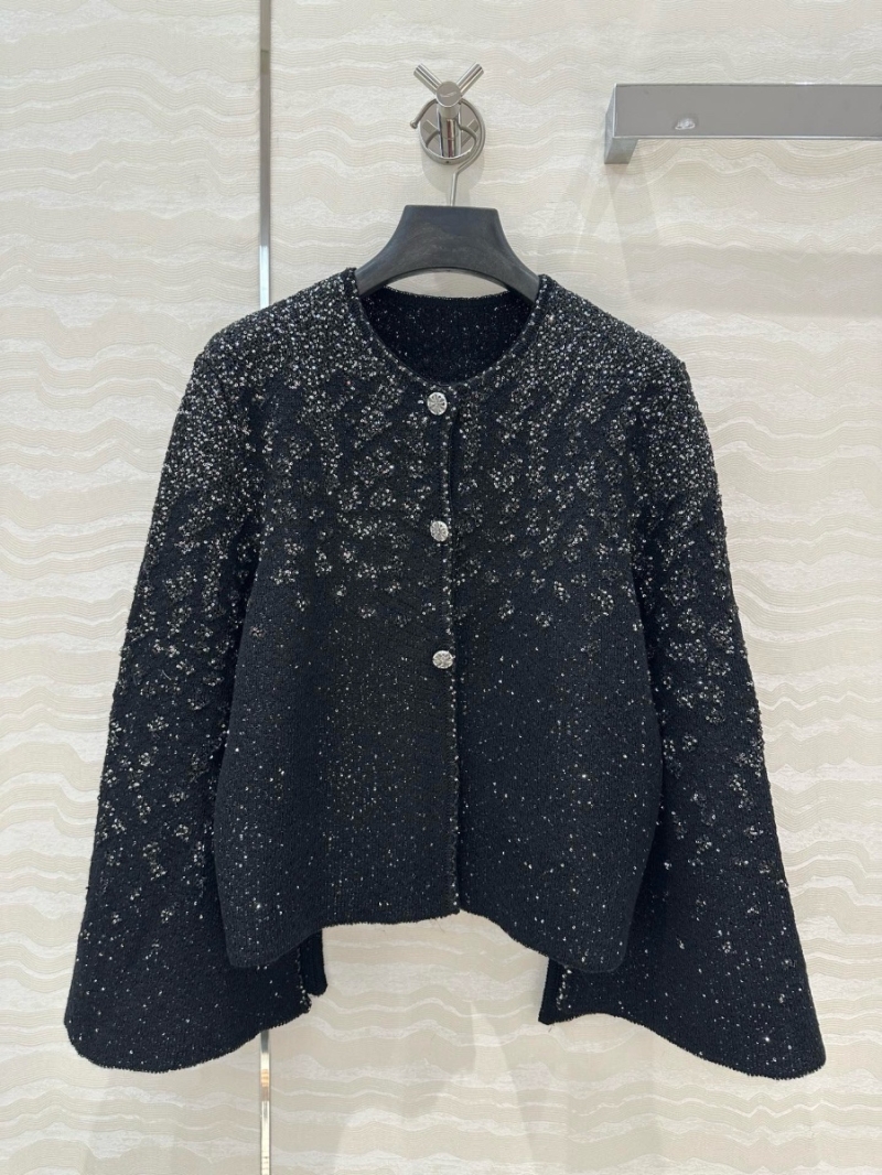 Chanel Coco 25P Haute Couture Sequined Knit Cardigan – Elegant and Luxurious