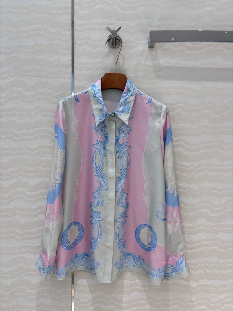 Versace Venus Baroque Print 2025 Spring/Summer 100% Silk Shirt