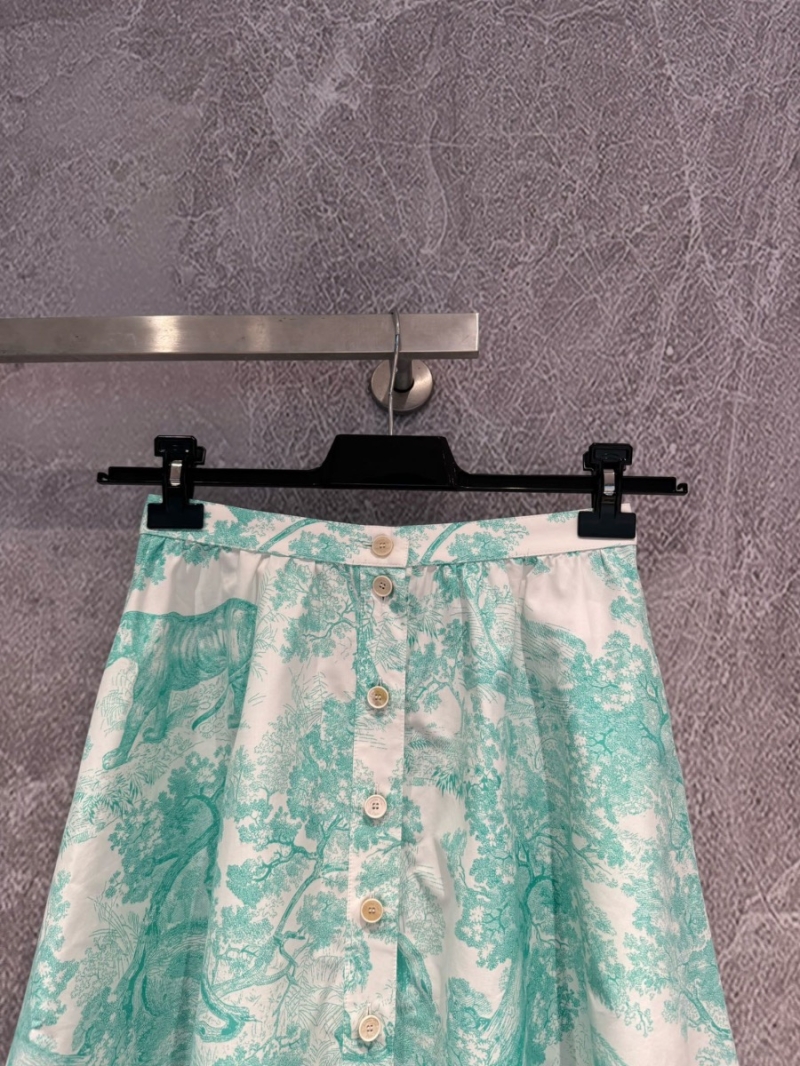 Dior Fall Riviera Jouy Animal Print A-Line Skirt