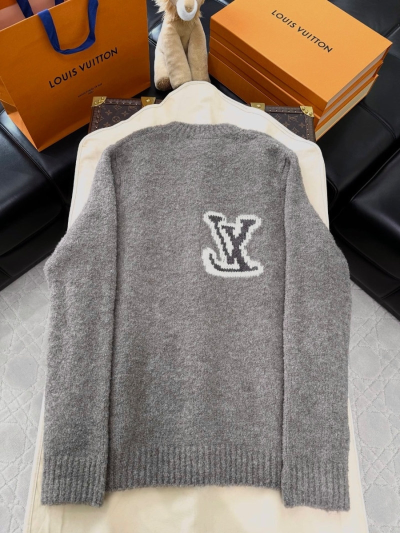 Louis VuittonLV Classic Pullover Iconic Logo Wool Sweater Oatmeal
