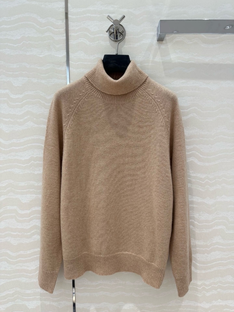 Fendi 24FW Turtleneck Cashmere Sweater Beige