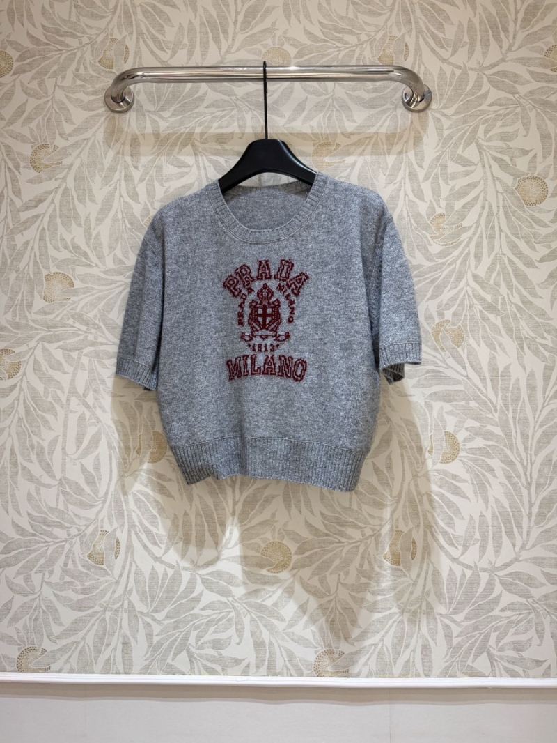 Prada 25 Early Spring Lightweight Wool-Blend Knit Top
