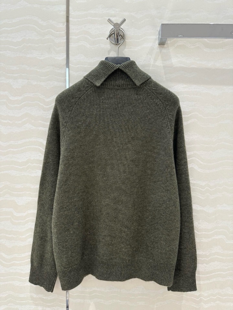 Fendi 24FW Turtleneck Cashmere Sweater Khaki