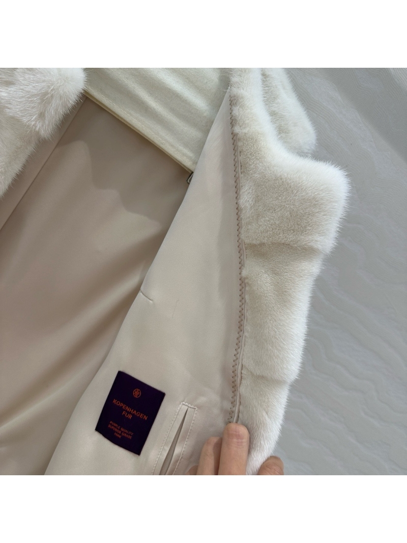 Dior Limited Edition Copenhagen Auction Purple Label Mink Fur Vest White