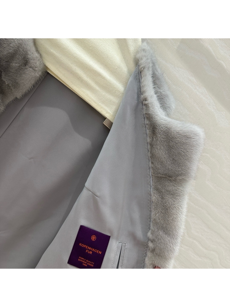 Dior Limited Edition Copenhagen Auction Purple Label Mink Fur Vest Grey
