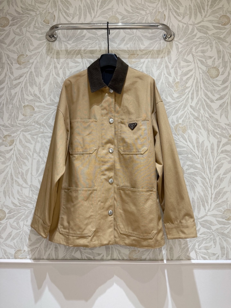 Prada Workwear Velvet Collar Jacket