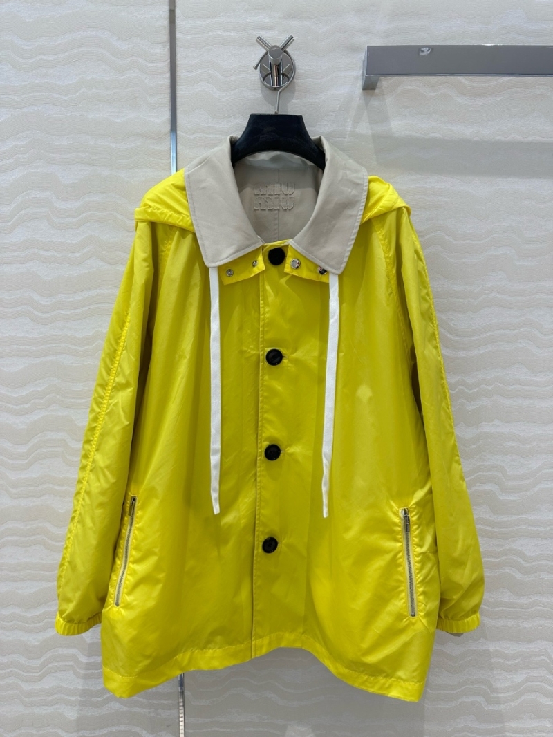 Miu Miu 25 Early Spring Reversible Sport Jacket Grey Yellow