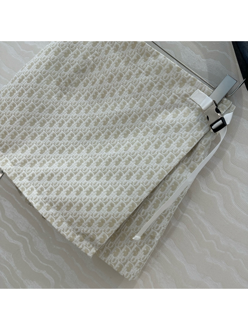 Dior Miss Dior 25 Early Spring White-Gold Series Taffeta Culotte Skort