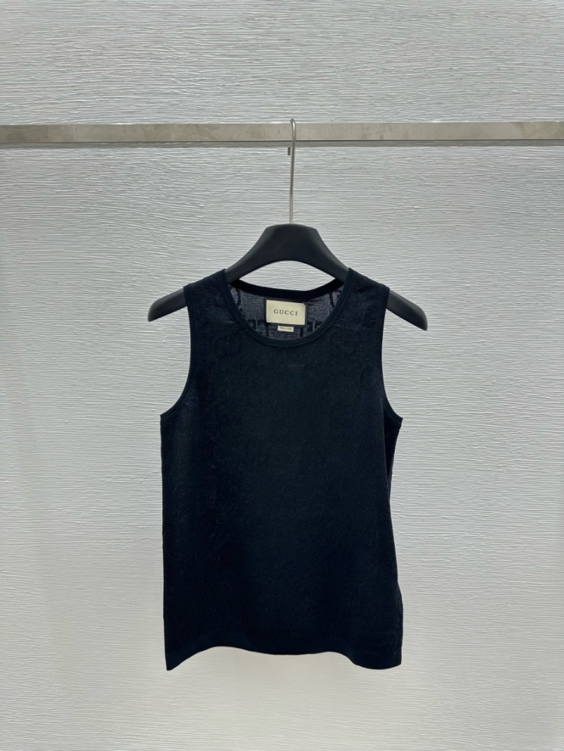 Gucci Spring/Summer Lightweight Tencel-Wool Knit Tank Top – Timeless Elegance
