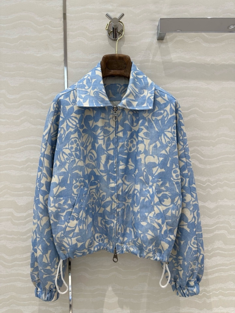 Loro Piana Michele Bomber Jacket Blue - Spring/Summer 2025 Collection