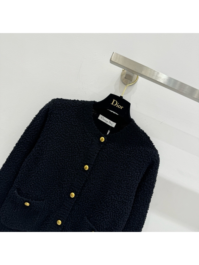 Dior New Wool Ball Cardigan 2024 Collection Black