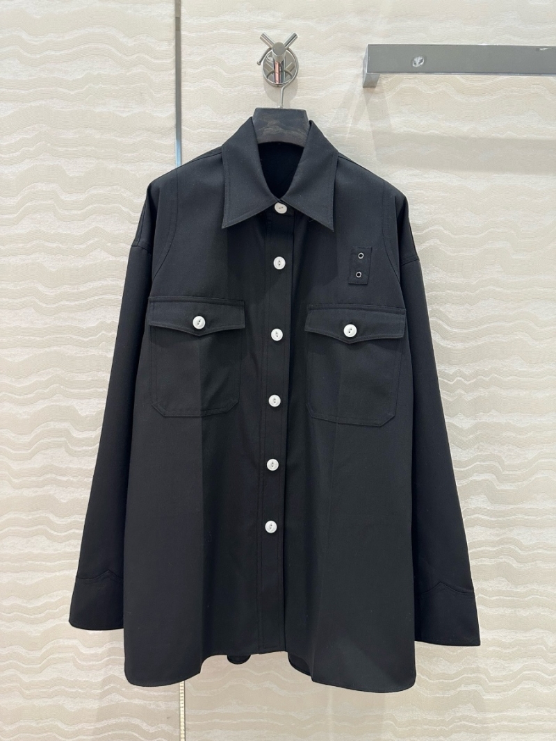 Prada 2025 OS Style Unisex British Academy Style Wool Shirt Jacket – Timeless and Versatile