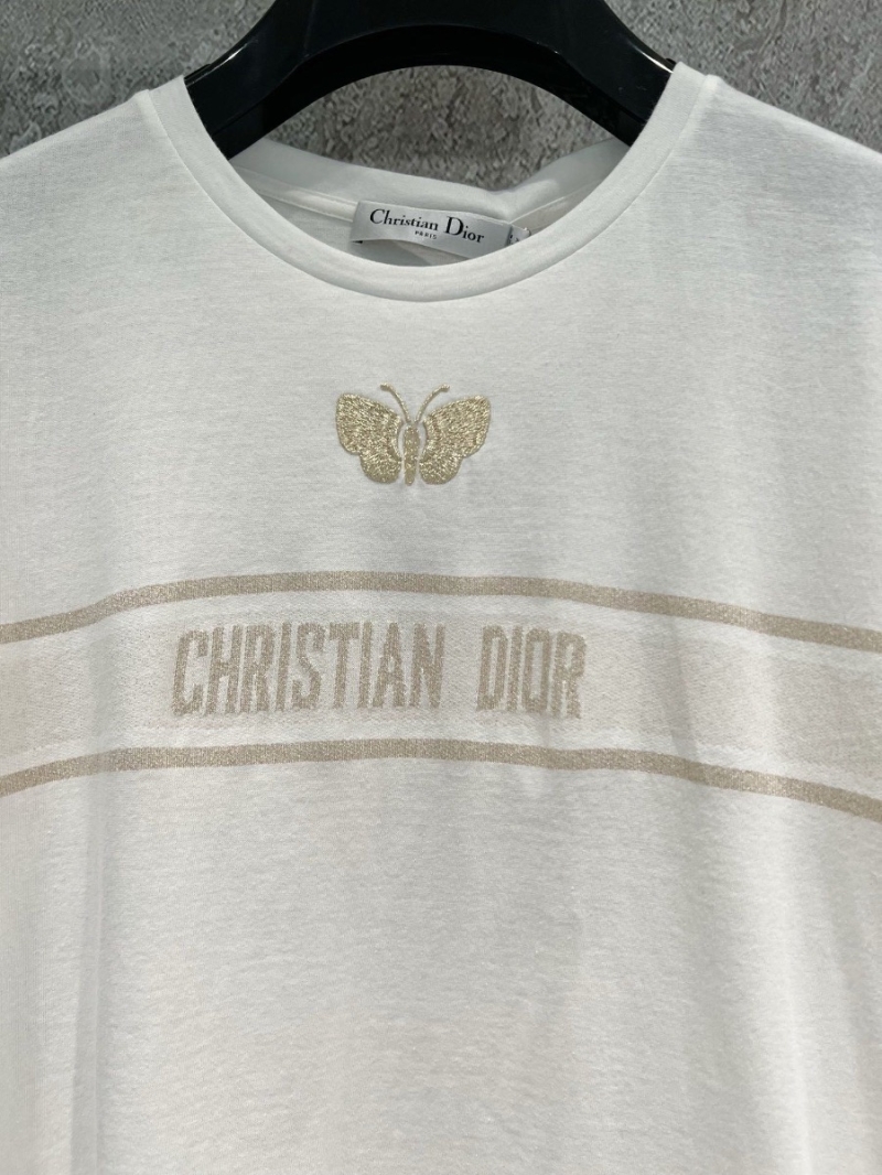 Dior Butterfly Embroidered T-Shirt – 2024 Early Spring Collection