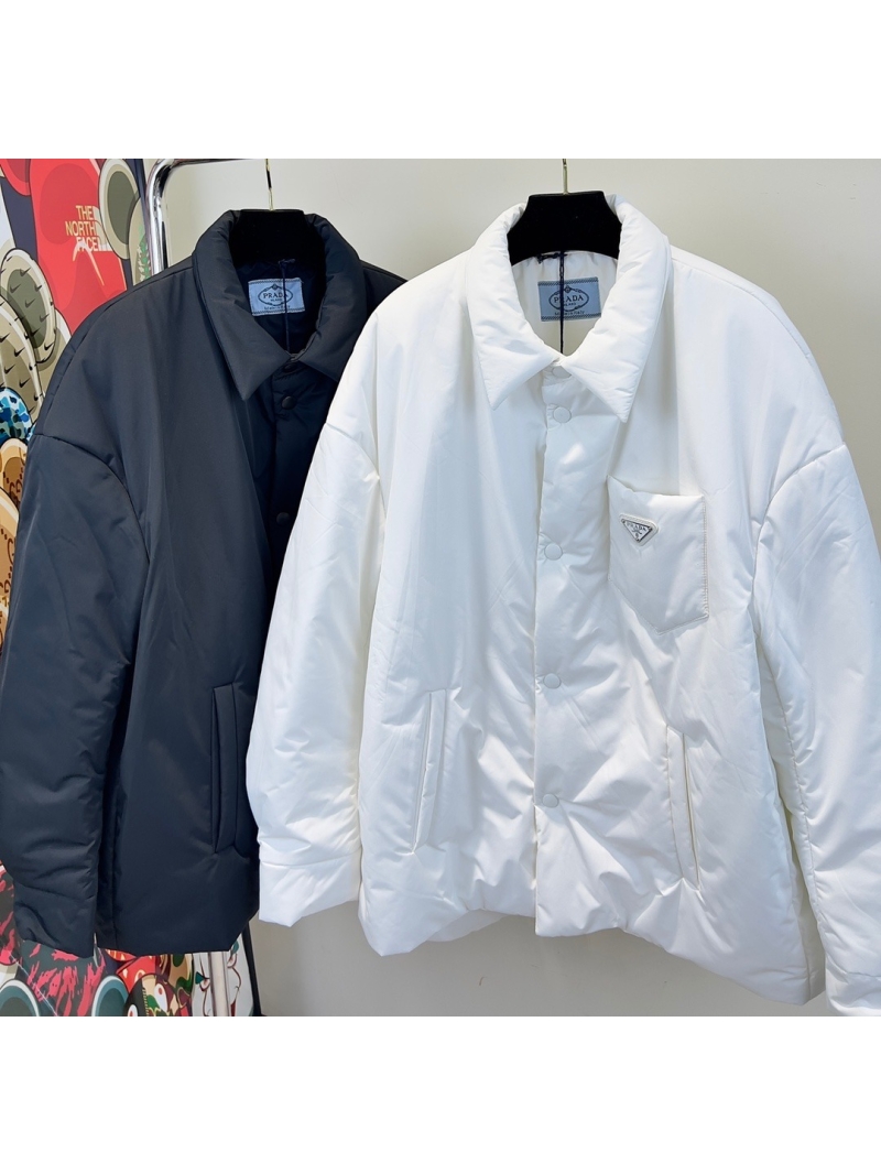 Prada Early Fall Cotton Padded Jacket – Black