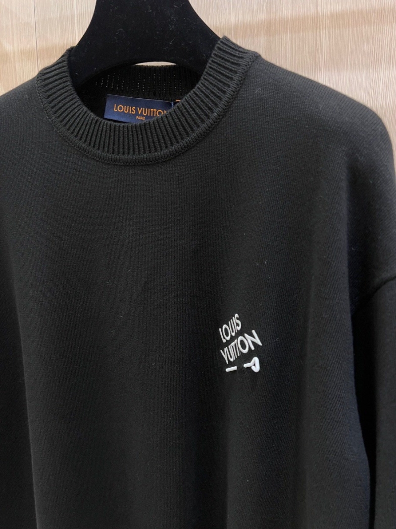 Louis Vuitton New Arrival Spring 24 Safety Pin Knit Short Sleeve. Black