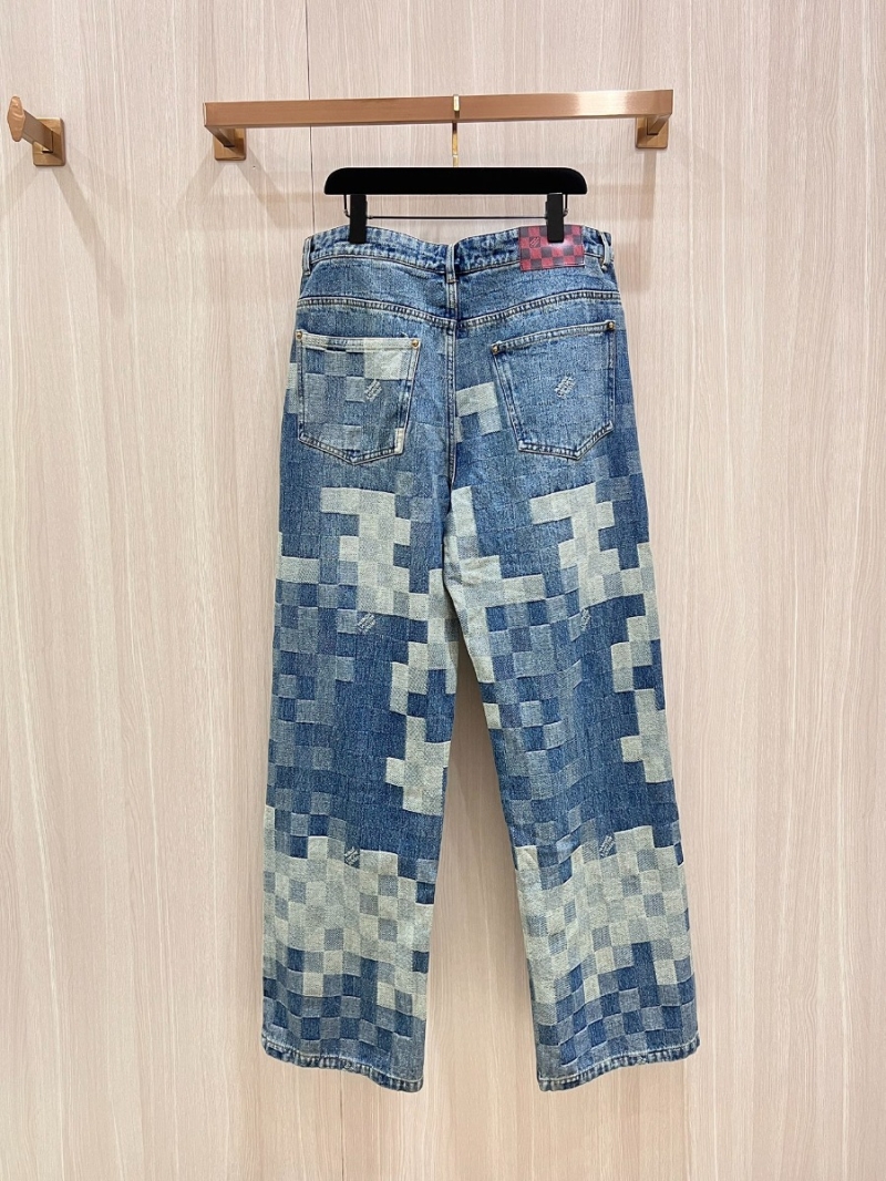 Louis Vuitton LV Men New Arrival: Mosaic Denim Set – Pants