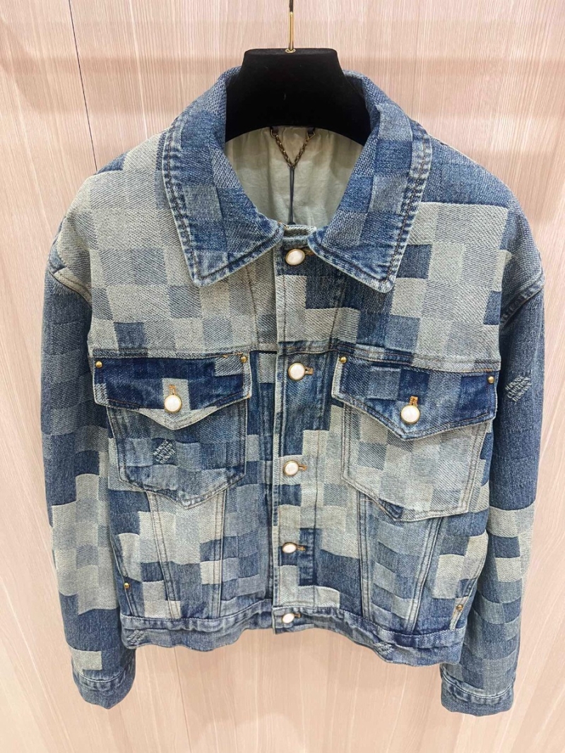 Louis Vuitton LV Men New Arrival: Mosaic Denim Set – Jacket