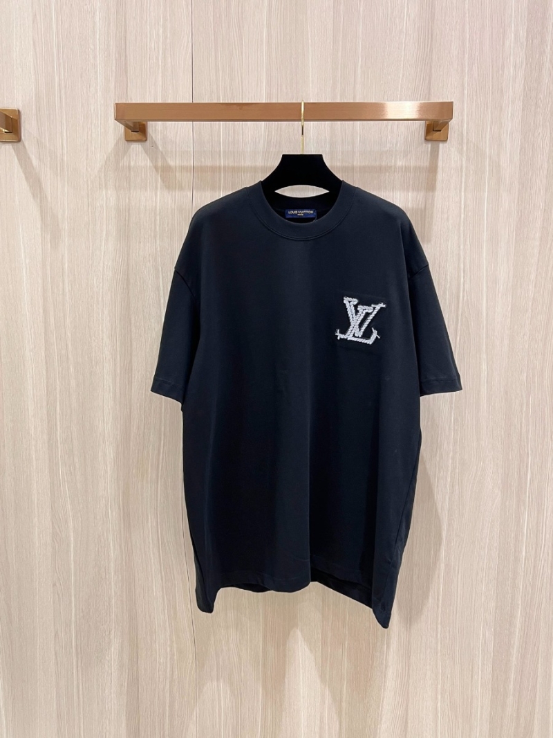 Louis Vuitton Early Spring 2024 Heavyweight Cotton Short-Sleeve T-Shirt black