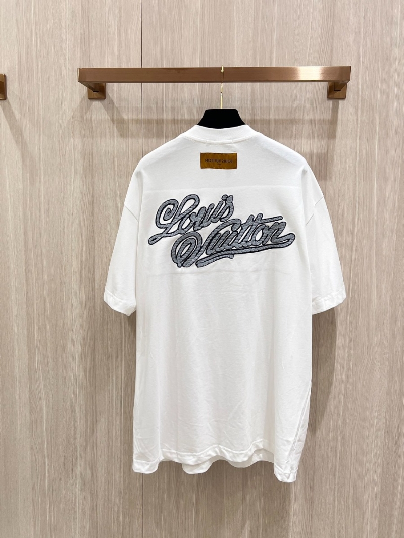 Louis Vuitton Early Spring 2024 Heavyweight Cotton Short-Sleeve T-Shirt white