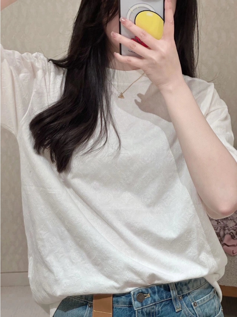 Louis Vuitton Sheared Jacquard Monogram Short Sleeve T-Shirt