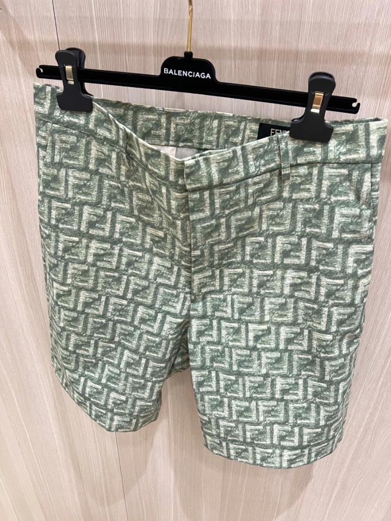 Fendi Green Bermuda Shorts