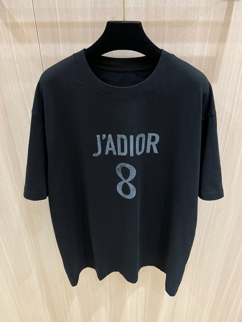 Dior OS J'ADIOR 8 Bamboo Cotton Short Sleeve T-shirt Black