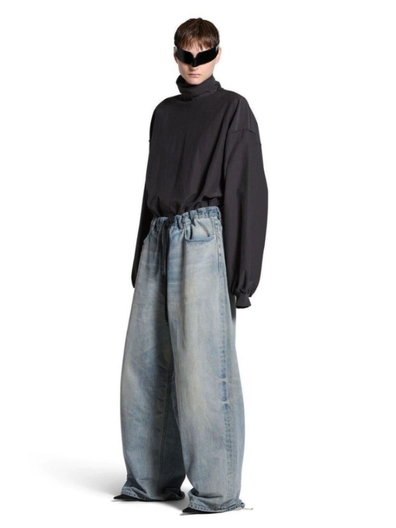 Balenciaga Summer 24 Collection Light Blue Baggy Jeans