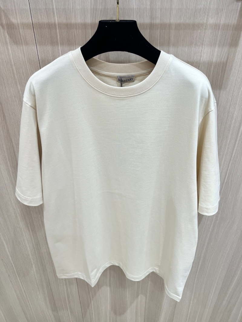 Burberry New Arrival Hem Embroidery Basic T-Shirt