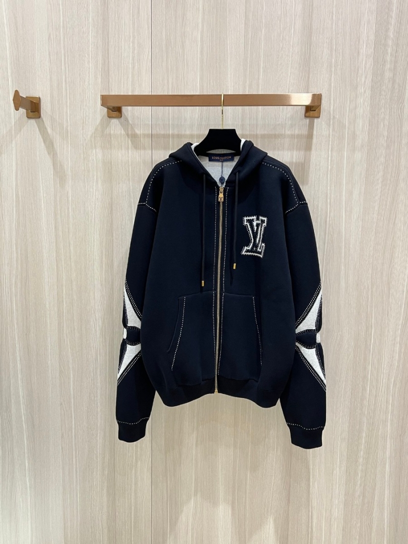 Louis Vuitton LV "Clover Intarsia" Zip-Up Jacket