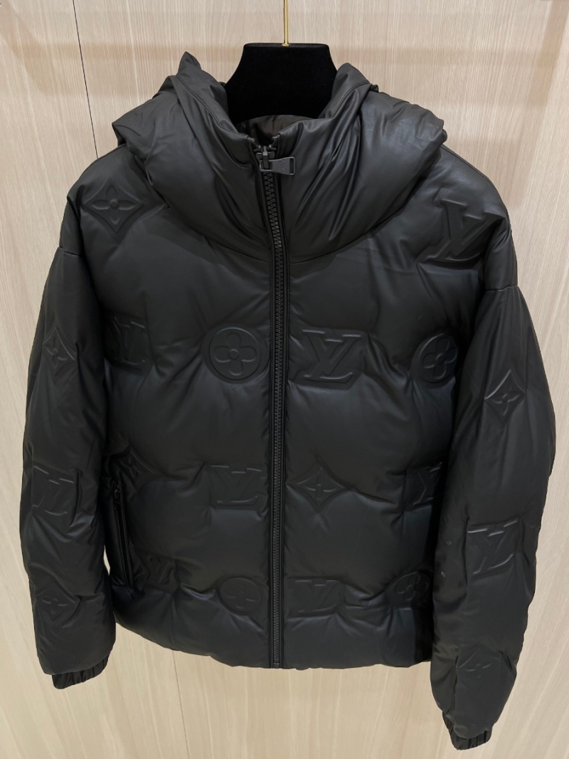Louis Vuitton LV Monogram Boyhood Embossed Down Jacket. Matt Black
