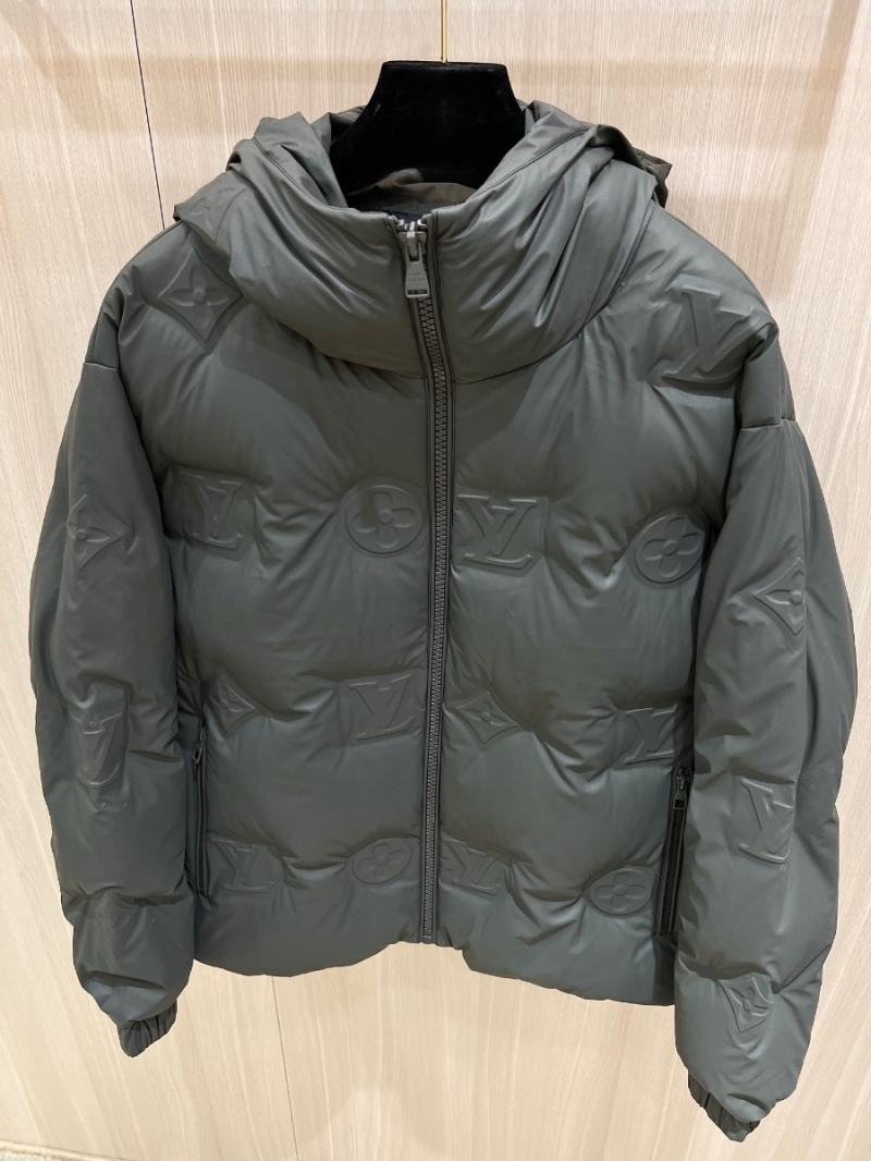 Louis Vuitton LV Monogram Boyhood Embossed Down Jacket. Deep Gray