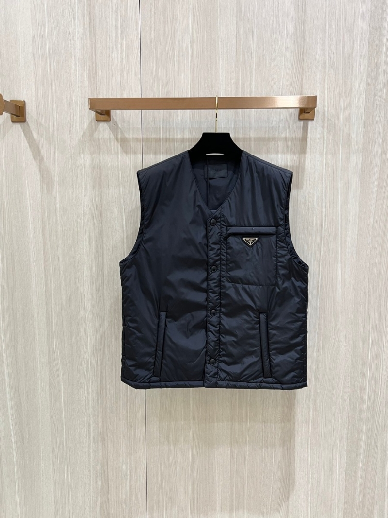 Prada Re-Nylon Lightweight Quilted Vest – Black