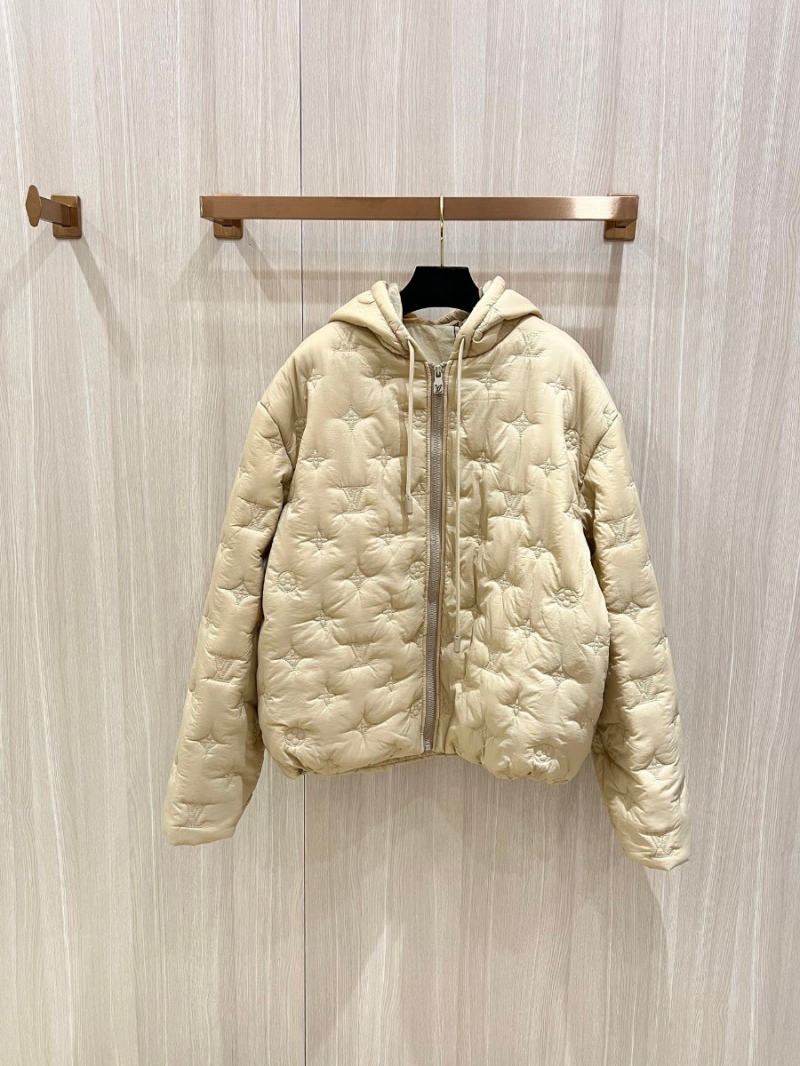 Louis Vuitton LV Monogram Embroidered Down Jacket – Beige