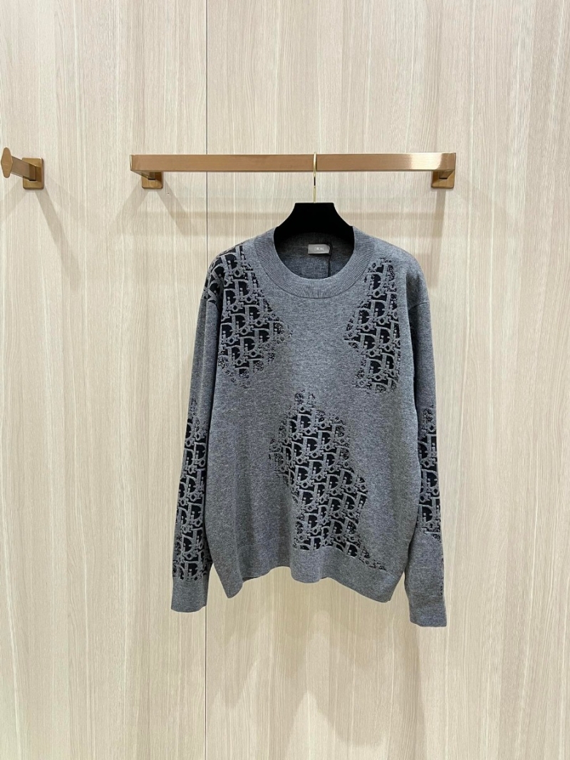 Dior Monogram Phantom Wool Sweater (Gray)