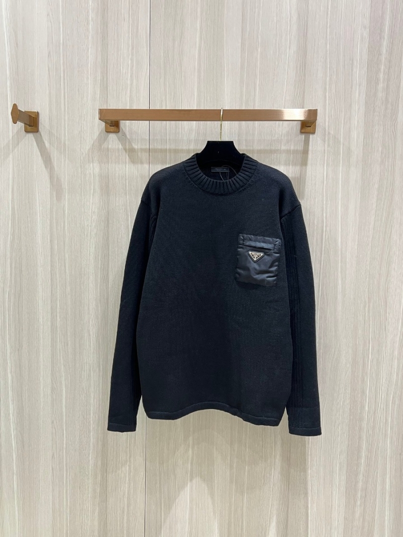 PRADA Nylon Pocket Wool Sweater