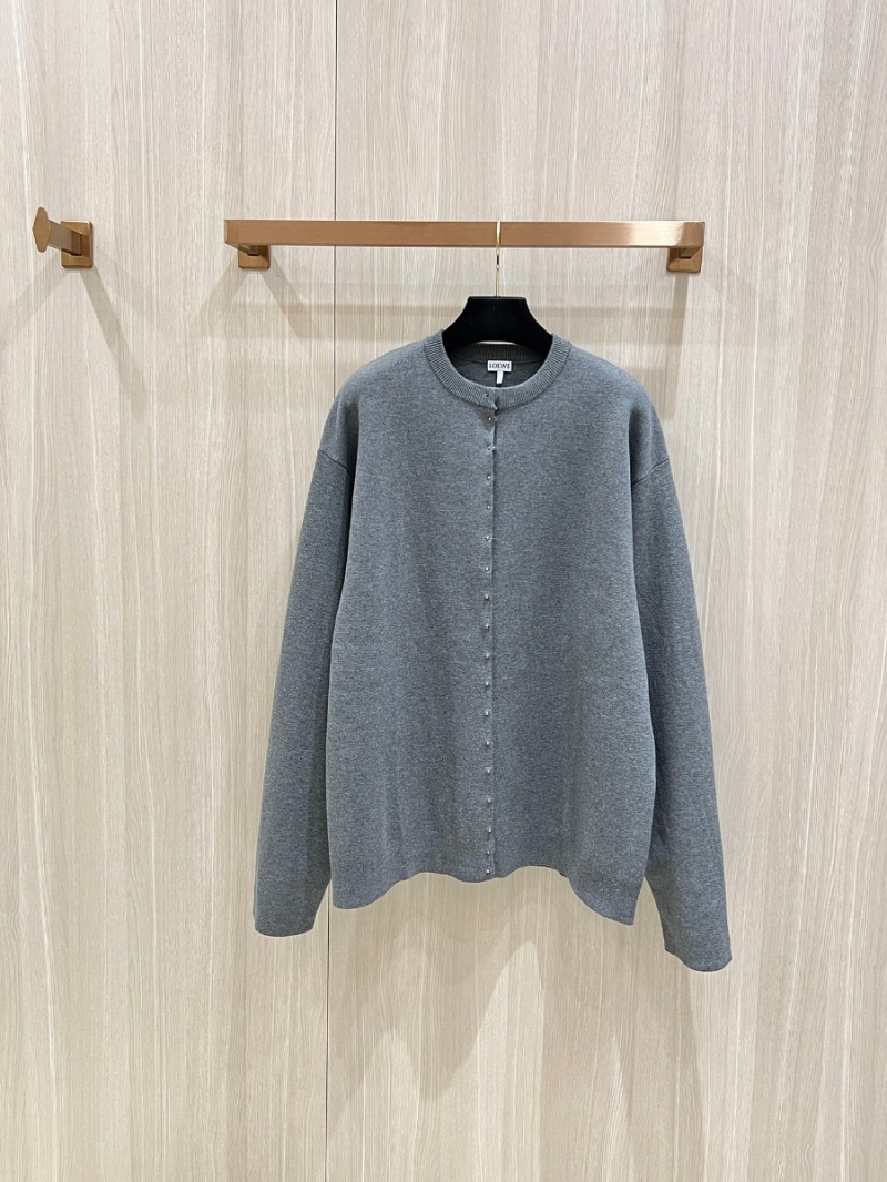 Loewe Classic Wool Cardigan in Gray