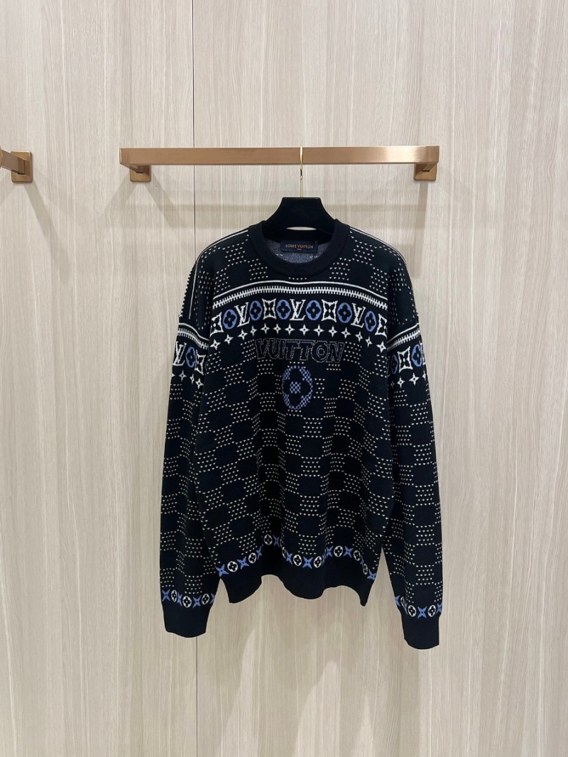 Louis Vuitton LV Ski Series Fair Isle Sweater in Black