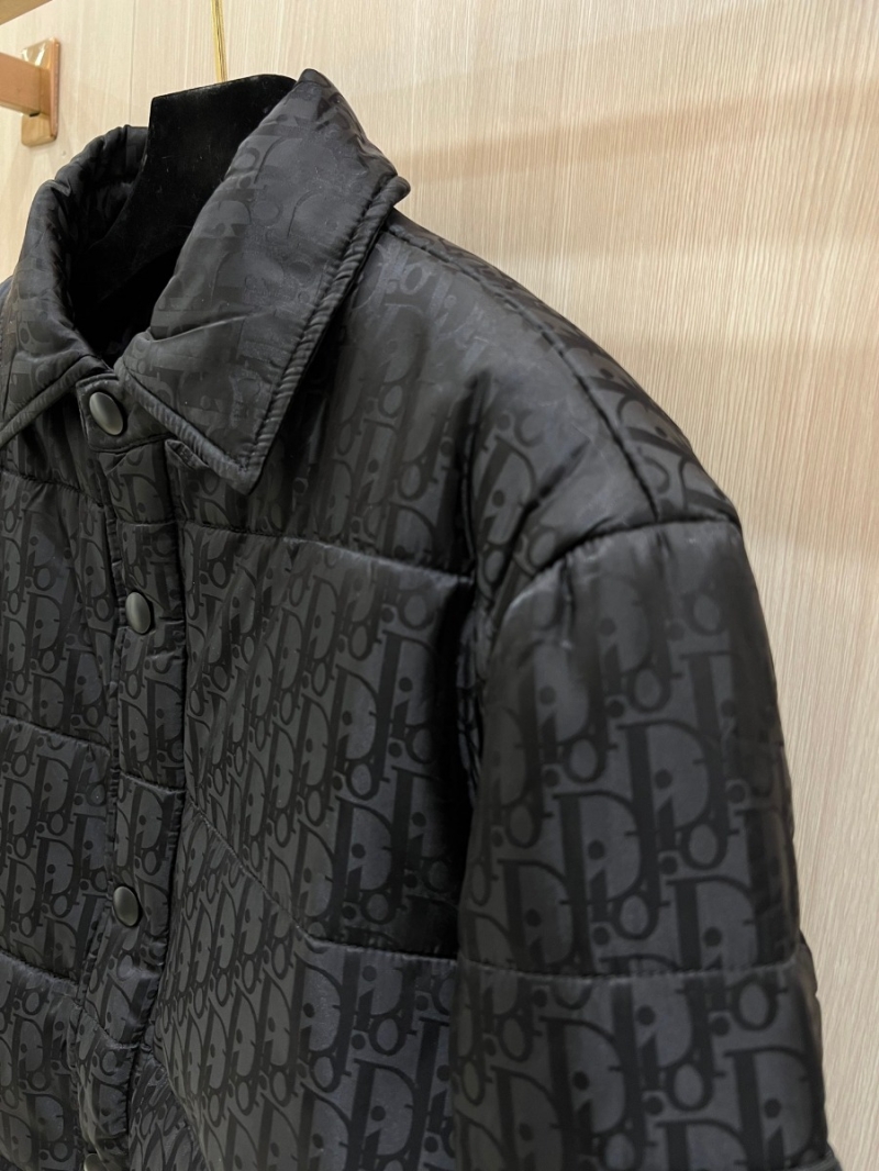 Dior Logo-Print Lightweight Down Jacket in Classic Black