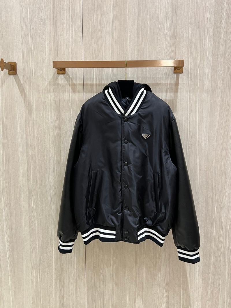 Prada Re-Nylon Aviator Jacket in Black
