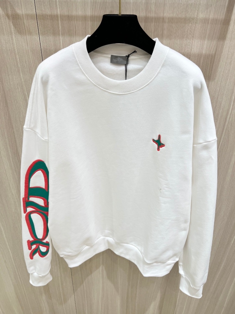 Dior Capsule Collection 3D Embroidered Sweatshirt White
