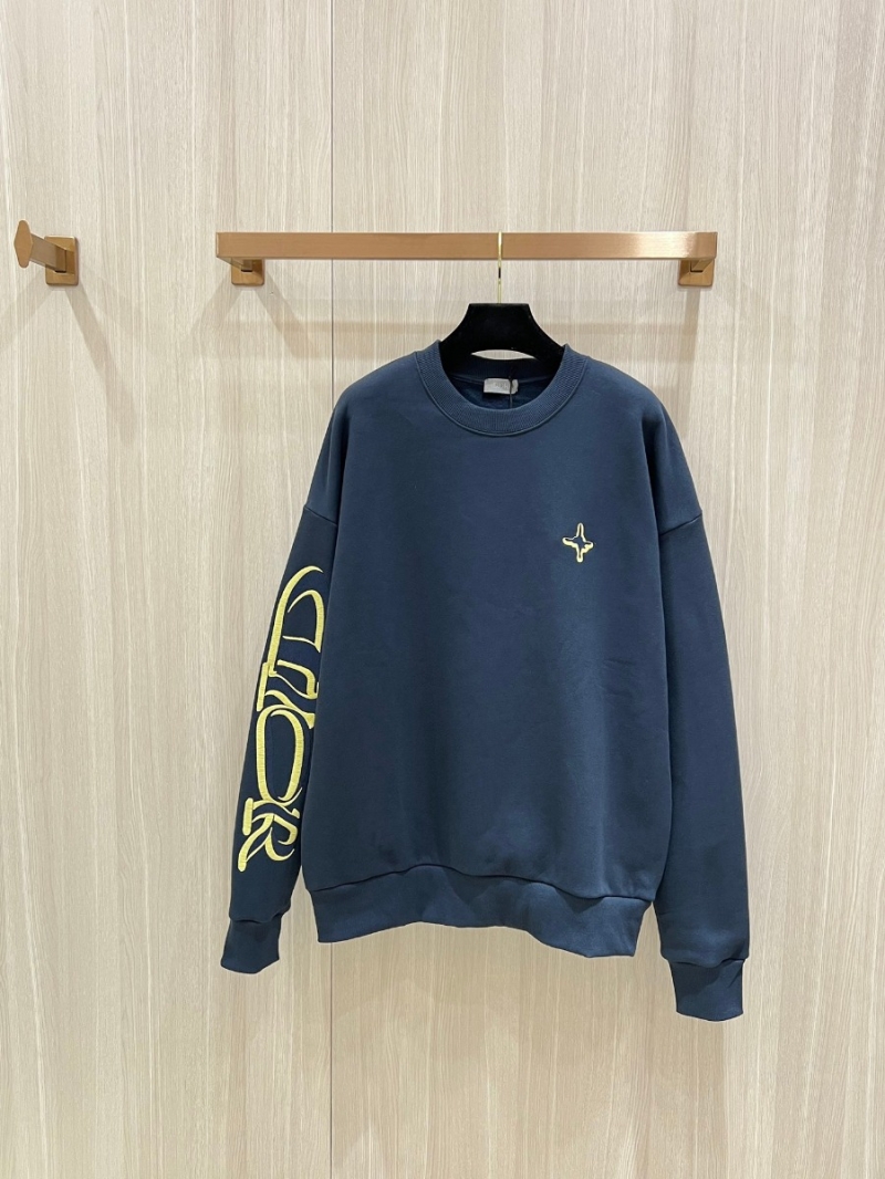 Dior Capsule Collection 3D Embroidered Sweatshirt Blue