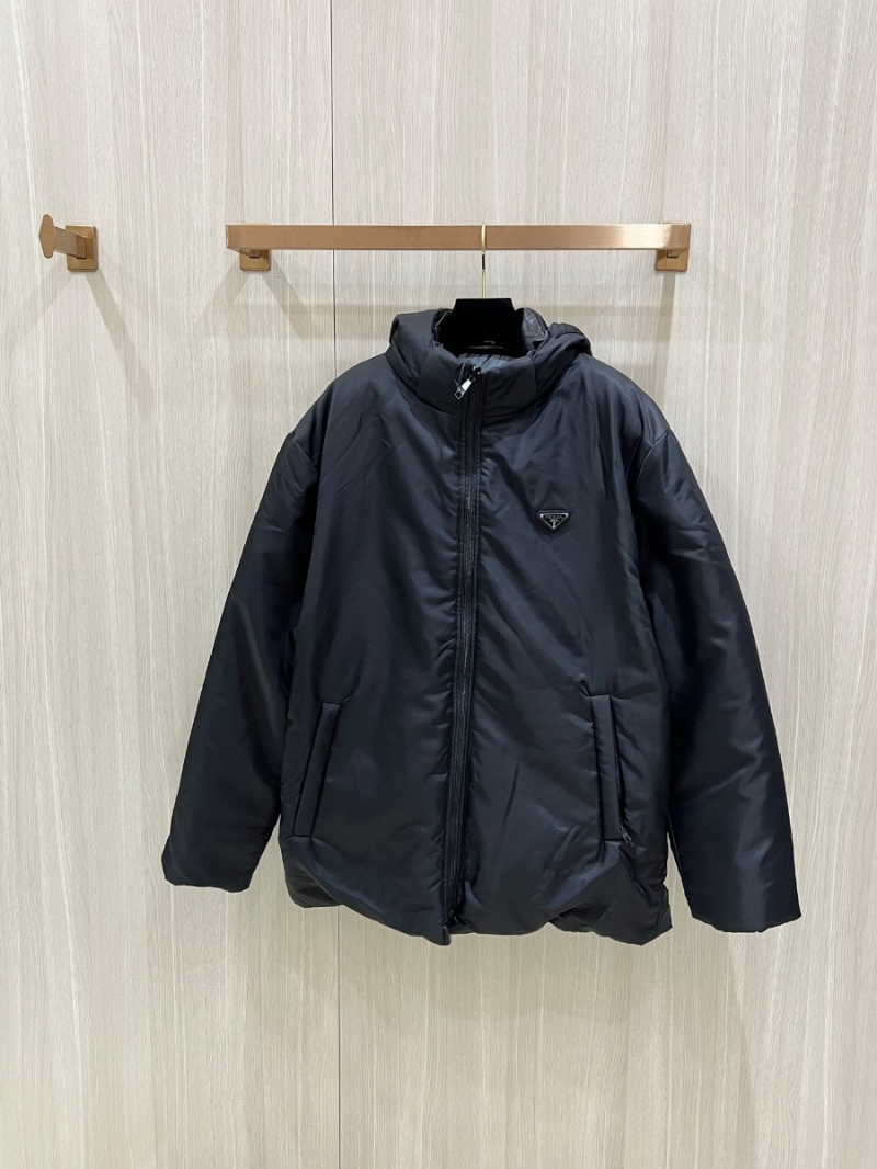 PRADA Re-Nylon Mid-Length Reversible Down Jacket