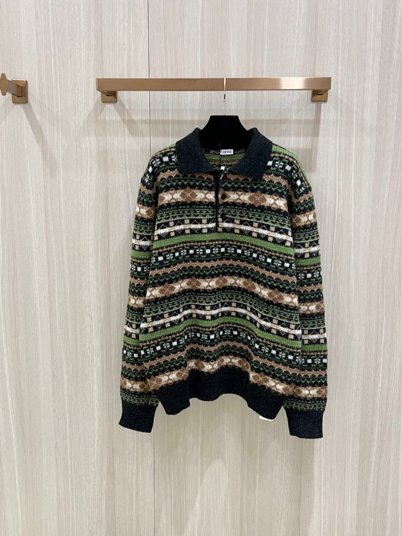 Loewe Christmas Collection Vintage Wool Sweater in Festive Green