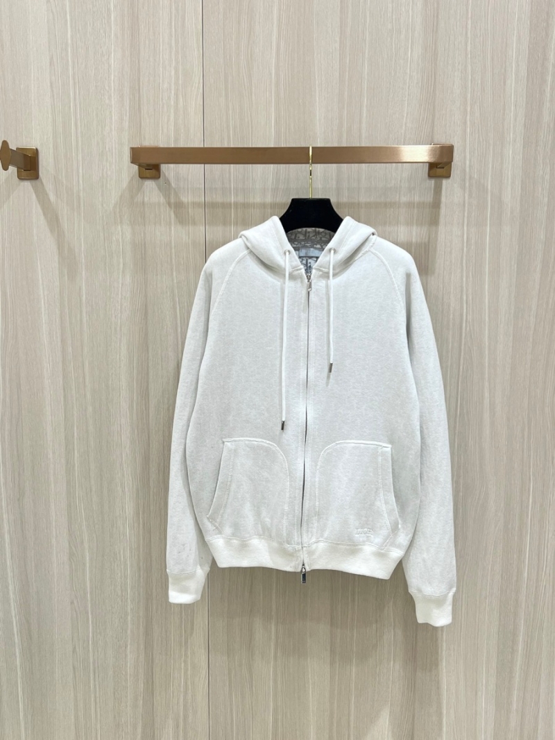 Dior Oblique Collection Sophisticated Knitted Hoodie - Off-White